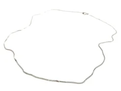 Collier Maille gourmette Or blanc