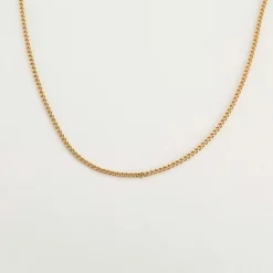 Collier maille Gourmette or jaune