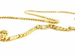Collier Maille gourmette Or jaune Diamant