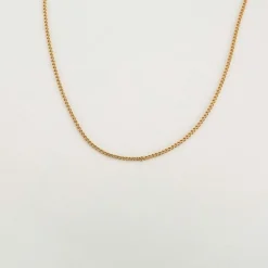 Collier maille Gourmette or jaune