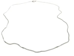 Collier Maille gourmette Or blanc