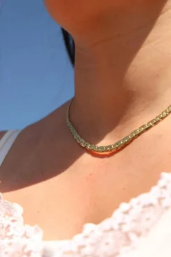 Collier Maille haricot Or jaune
