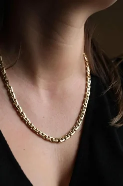 Collier Maille haricot Or jaune