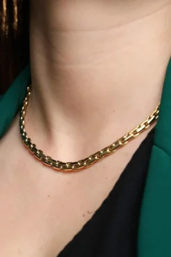 Collier Maille Haricot Or jaune
