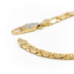 Collier Maille haricot Or jaune Diamant