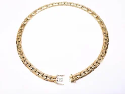 COLLIER MAILLE HARICOT OR JAUNE