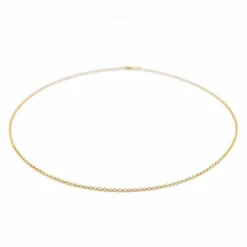 Collier Maille jaseron Or blanc