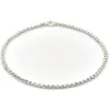 Collier Maille Jaseron Or blanc