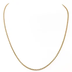 Collier maille jaseron Or jaune