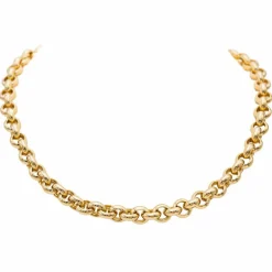 Collier maille jaseron Or jaune