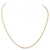 collier maille jaseron or jaune