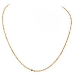 collier maille jaseron or jaune