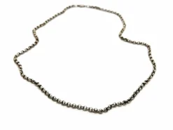 Collier Maille jaseron Or blanc