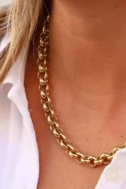 Collier Maille jaseron Or jaune