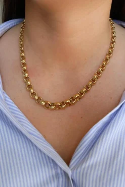 Collier Maille jaseron Or jaune