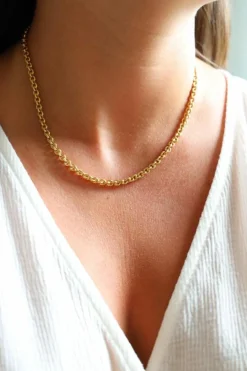 Collier Maille jaseron Or jaune