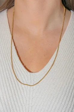 Collier Maille jaseron Or jaune
