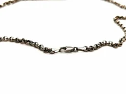 Collier Maille jaseron Or blanc