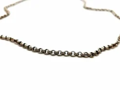 Collier Maille jaseron Or blanc