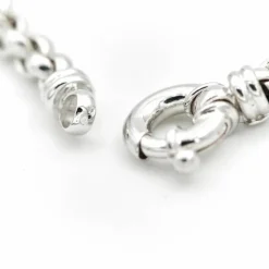 Collier Maille Jaseron Or blanc
