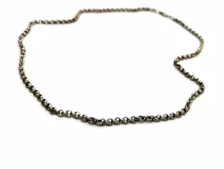 Collier Maille jaseron Or blanc