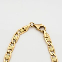 Collier maille marine en or jaune