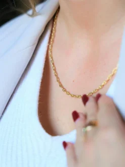 Collier Maille marine Or jaune