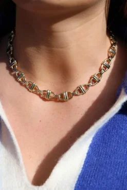Collier Maille marine Or jaune