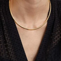 COLLIER MAILLE OMÉGA OR