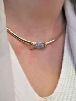 Collier Maille oméga Or jaune Diamant