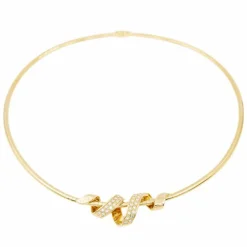 Collier Maille oméga Or jaune Diamant