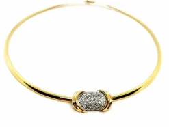 Collier Maille oméga Or jaune Diamant