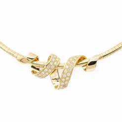 Collier Maille oméga Or jaune Diamant
