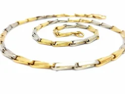 Collier Maille Or jaune, Or blanc