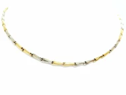 Collier Maille Or jaune, Or blanc