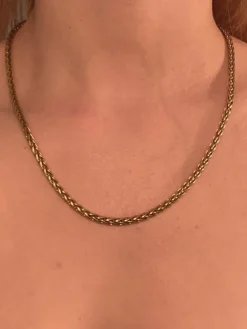 Collier maille palmier