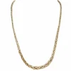 Collier maille palmier en or jaune