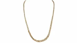Collier maille palmier en or jaune