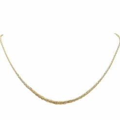Collier maille palmier en or jaune