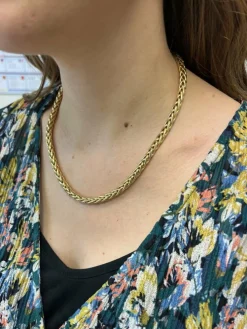 Collier Maille Palmier en Or jaune