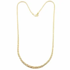 Collier maille palmier en or jaune