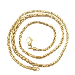 Collier maille palmier en or jaune