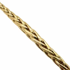 Collier maille palmier en or jaune