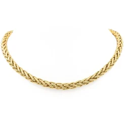 Collier Maille palmier Or jaune