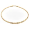 Collier Maille palmier Or jaune