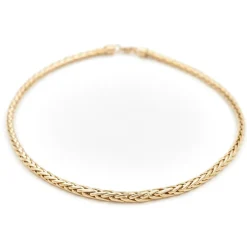 Collier Maille palmier Or jaune