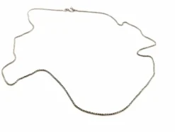 Collier Maille palmier Or blanc