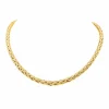 Collier Maille palmier Or jaune