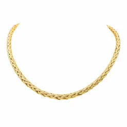 Collier Maille palmier Or jaune