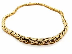 Collier Maille palmier Or jaune
